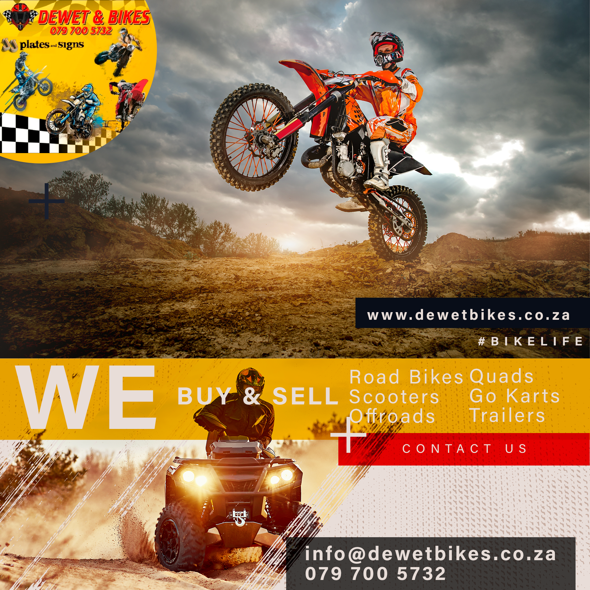 We buy & Sell - Dewet & Bikes