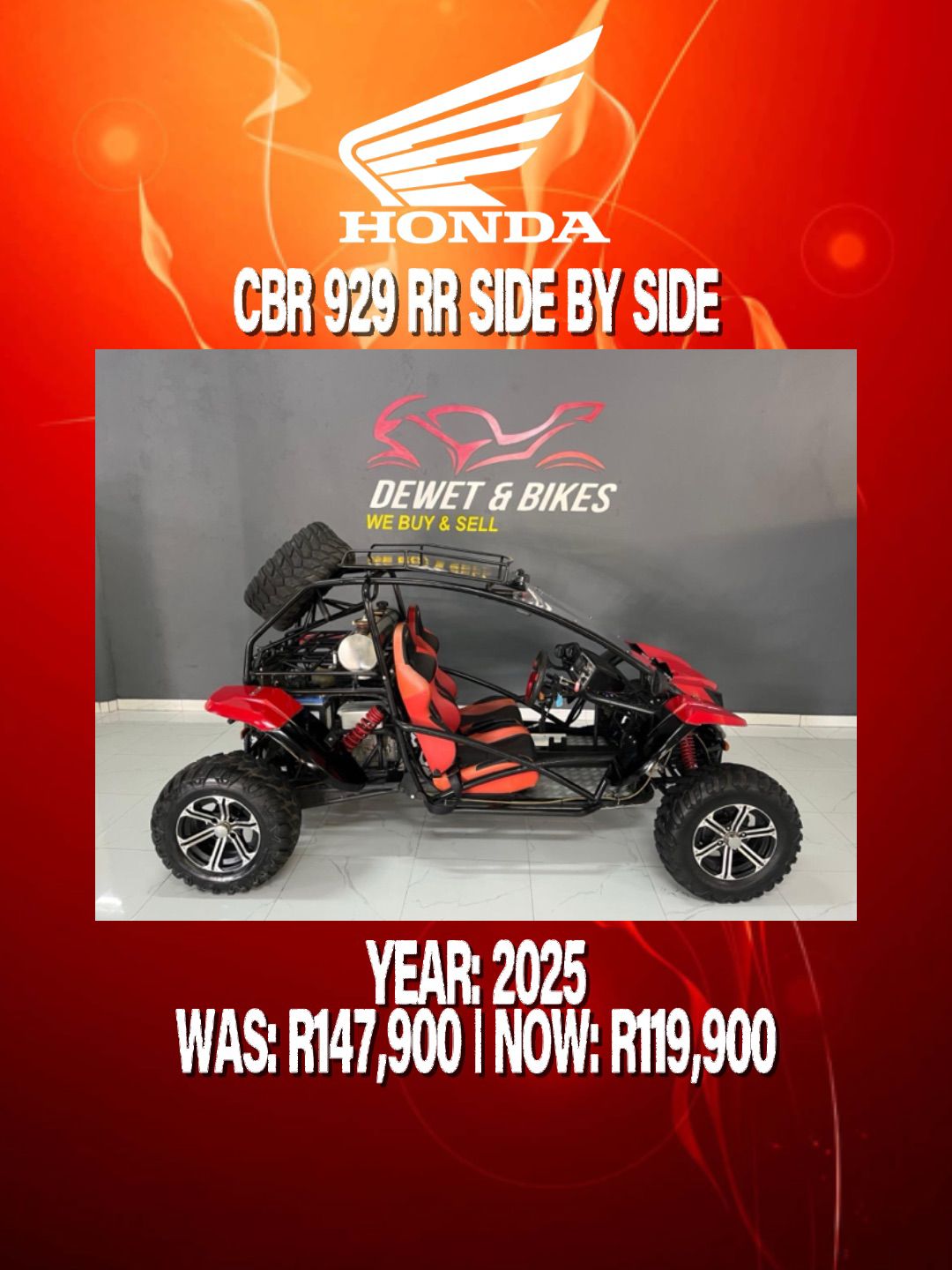 CBR 1000 SIDE BY SIDE